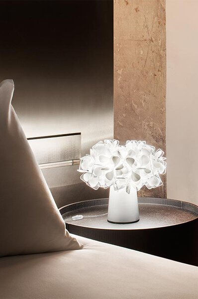 SLAMP НАСТОЛНА ЛАМПА CLIZIA S 1X6W E14 БЯЛ