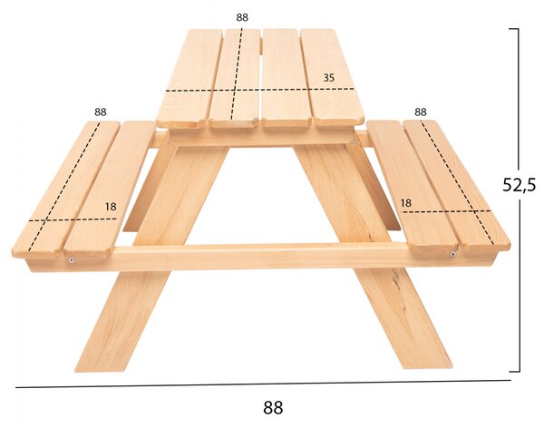 Детска пикник маса