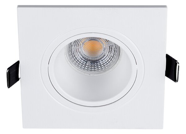LED ПЛАСТМАСОВА КВАДРАТНА ЛУНА PAR 16 COB 7W 2700-