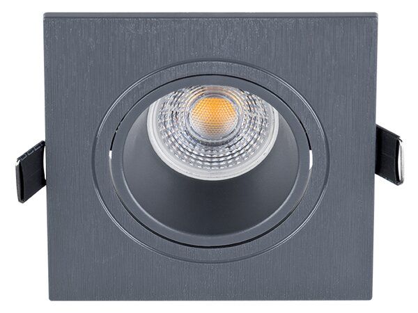LED ПЛАСТМАСОВА КВАДРАТНА ЛУНА PAR 16 COB 7W 4000-
