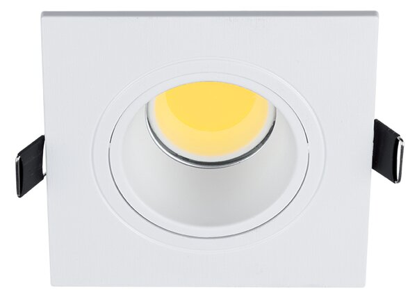 LED ПЛАСТМАСОВА КВАДРАТНА ЛУНА COB 7W 2700-3000K