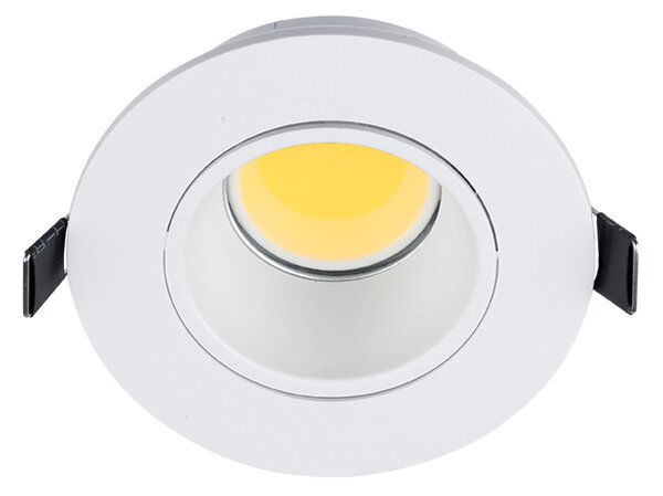 LED ПЛАСТМАСОВА КРЪГЛА ЛУНА COB 7W 2700-3000K БЯЛ