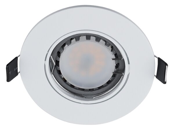 LED ПЛАСТМАСОВА КРЪГЛА ЛУНА PAR 16 5,5W 2700-3000K