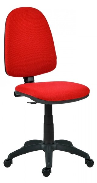 Работен стол Antares GOLF PLUS, до 120кг, дамаска, газов механизъм, коригиране на височината, черно-червен