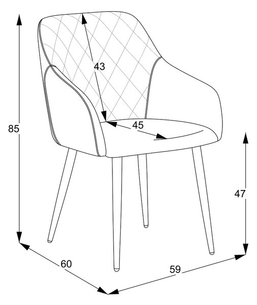 ТРАПЕЗЕН СТОЛ RARRA 59X63X85 MILO 16