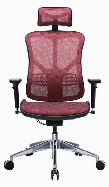 Работен стол RFG TECH@STYLE, меш, до 250 кг, алуминиева база, газов амортисьор, черен