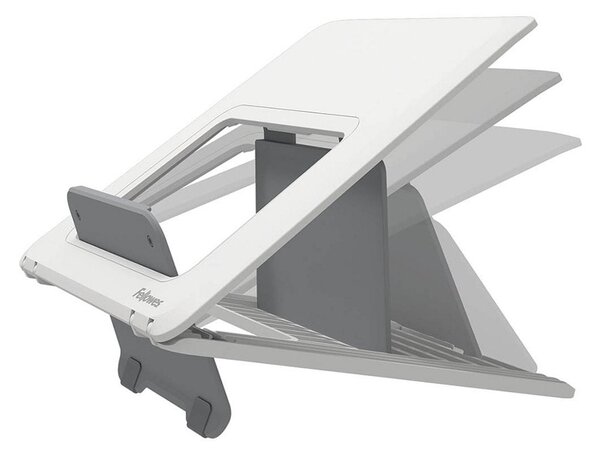 Поставка за лаптоп Fellowes Breyta, до 14" (35.56 cm), до 4кг. товароносимост, 12 нива на регулиране на височината, бяла