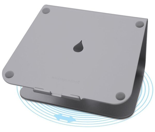 Поставка за лаптоп Rain Design mStand360, 253 х 154 х 190мм, сива, за преносими компютри