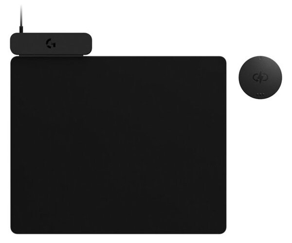 Подложка за мишка Logitech Powerplay 2, гейминг, черна, 344 x 340 x 1.3 мм