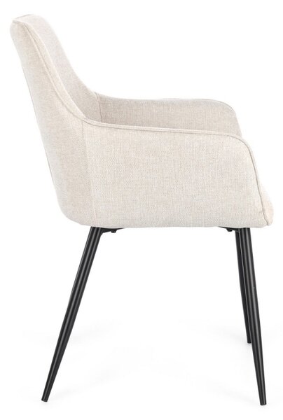 BIZZOTTO ТРАПЕЗЕН СТОЛ CORA 58X63X85,5 БЕЖОВ