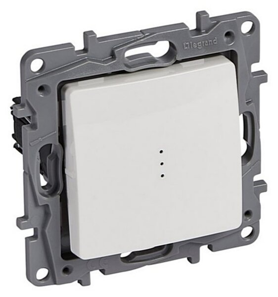 LEGRAND Двуполюсен ключ NILOE 10A бял