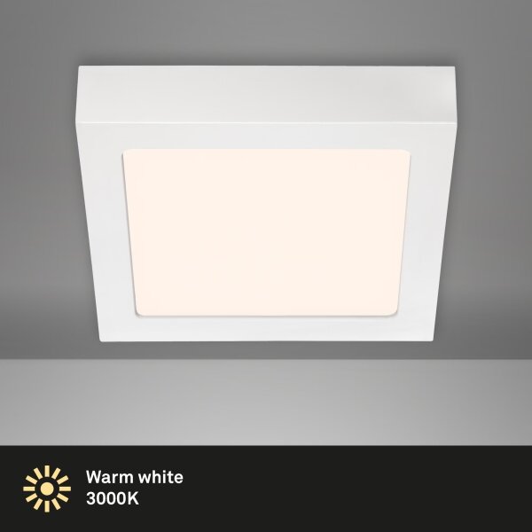 Briloner 7123-016 - LED таванно осветително тяло FIRE LED/12W/230V 3000K 17x17 см бяло