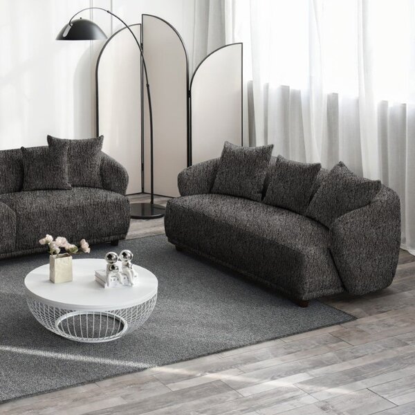 Двуместен диван FAMIGLIA 170x91x71 графит