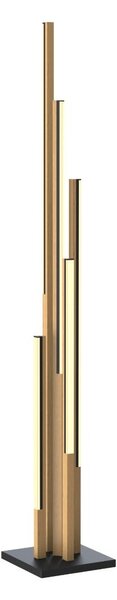 Zuma Line LED подова лампа ELIOT ML4980-5-3BMT 21W 3000K черно/дърво