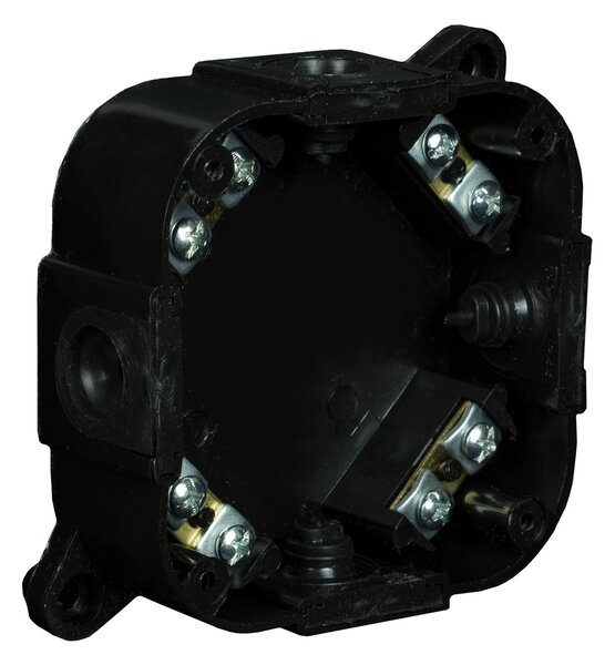 VP074-55 РАЗКЛ. КУТИЯ С КЛЕМИ 88Х88ММ IP44 ЧЕРЕН