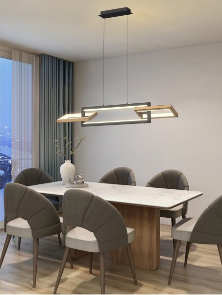Wofi 7022-306- LED Димируем пендел MATERA LED/30W/230V черен/кафяв