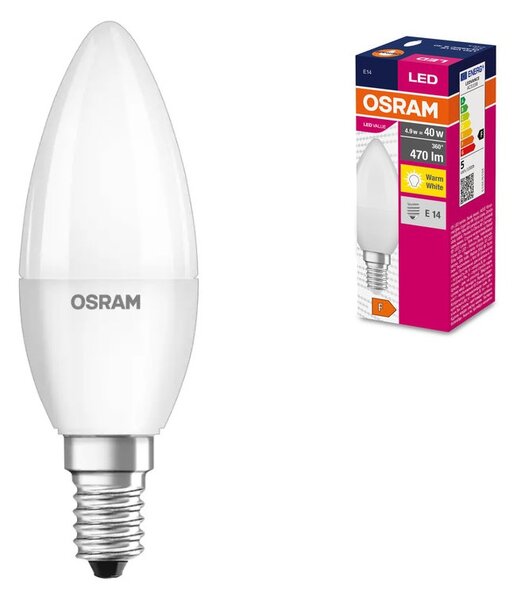 OSR LEDB40 СВЕЩ E14 4,9W/827 220-240V