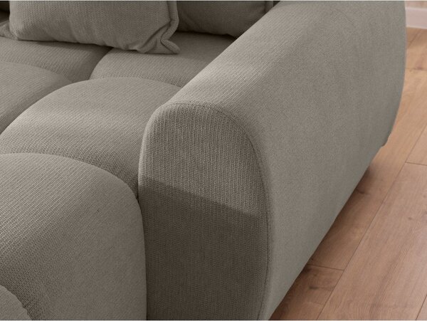 Кафяво-сив ъглов диван (десен ъгъл) Albane – Ropez