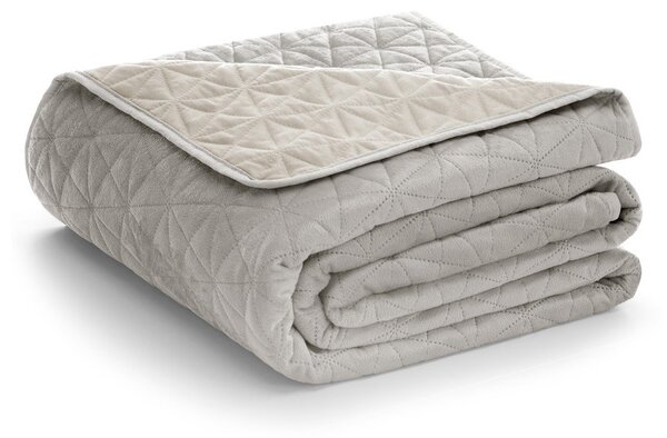 Сиво-бежово капитонирано покривало за легло 170x210 cm Laila – Restilo