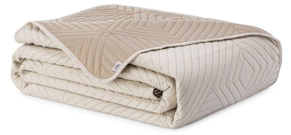 Бежово капитонирано покривало за легло от микрофибър 220x240 cm Softa – Restilo