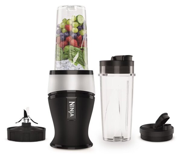 Блендер NINJA QB3001EUS, 700W, 2x470ML, 18000 об/мин., Цели плодове, Черен/Сив