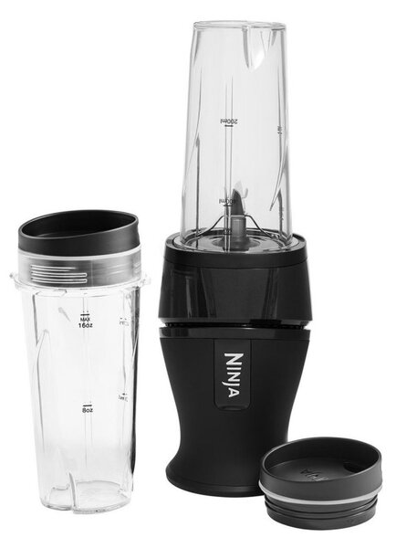 Блендер NINJA QB3001EUS, 700W, 2x470ML, 18000 об/мин., Цели плодове, Черен/Сив