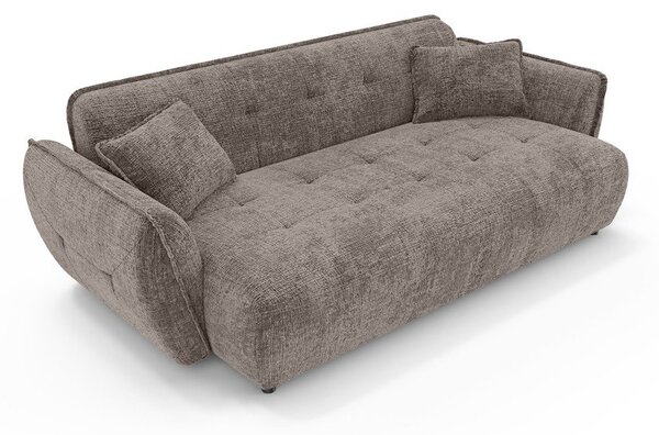 Кафяво-сив шенилов диван 250 cm Nelia Big – Ropez