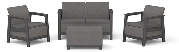 Сив градински комплект за отдих за 4 Scandi Linea – Keter