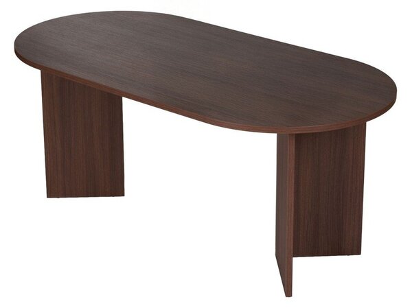 Трапезна маса с орехов декор 89,5x180 cm Sablin – Kalune Design