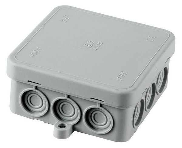 EC411 РАЗКЛ. КУТИЯ 75Х75MM HALOGEN FREE, IP55, UV УСТОЙЧИВА