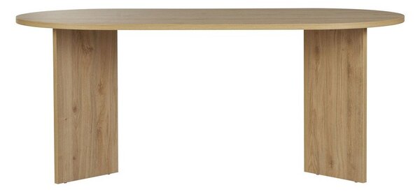 Трапезна маса с дъбов декор 89,5x180 cm Sablin – Kalune Design