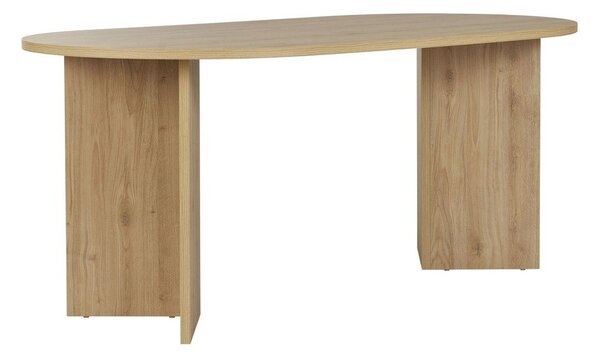 Трапезна маса с дъбов декор 89,5x180 cm Sablin – Kalune Design