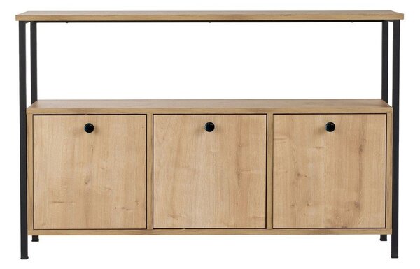 Конзолна маса с дъбов декор в светло естествен цвят 29,5x120 cm Solace – Kalune Design