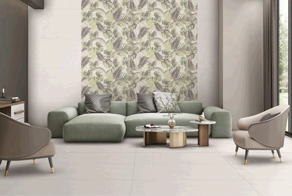 Гранитогрес MIDAS WHITE DECOR Matt 60x120cm