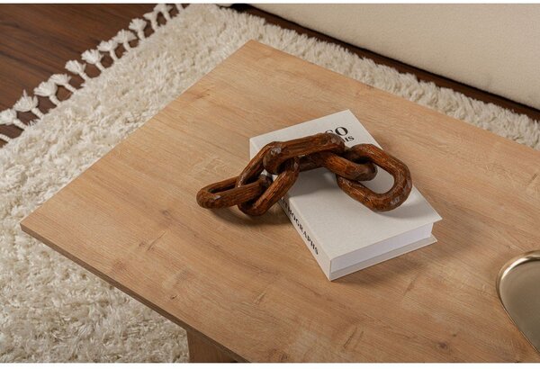 Масичка за кафе с дъбов декор в естествен цвят 60x119 cm Sabin – Kalune Design