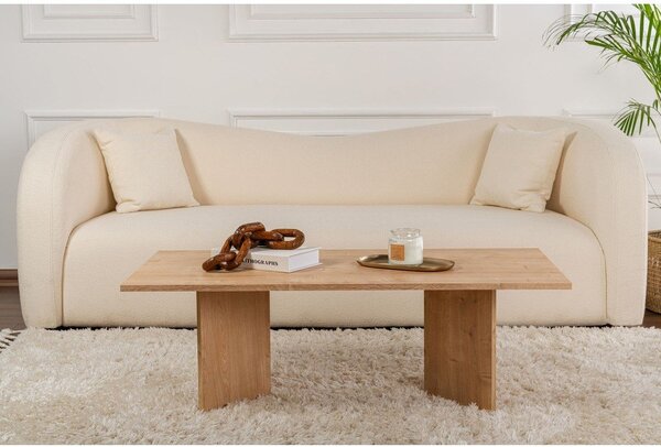 Масичка за кафе с дъбов декор в естествен цвят 60x119 cm Sabin – Kalune Design