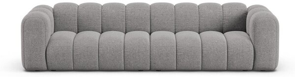Сив шенилов диван 290 cm Lupine – Micadoni