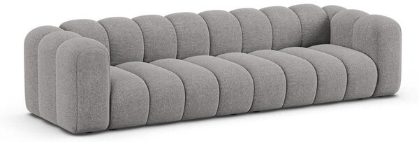 Сив шенилов диван 290 cm Lupine – Micadoni