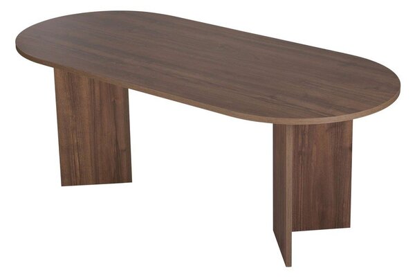 Трапезна маса с орехов декор 90x200 cm Sabella – Kalune Design