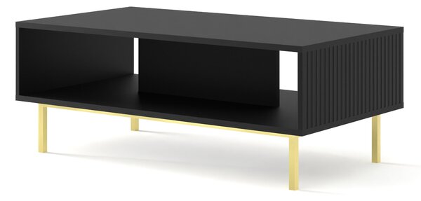 Масичка за кафе Ravenna B 90x60, черен мат/злато