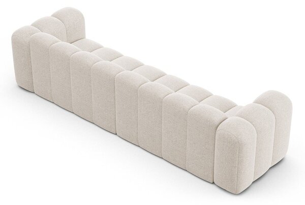Кремав шенилов диван 290 cm Lupine – Micadoni