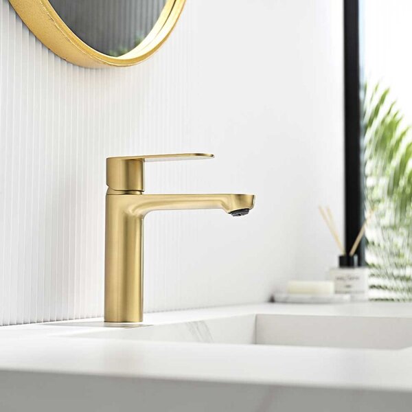 ТРЕНТО Смесител за умивалник BRUSH GOLD