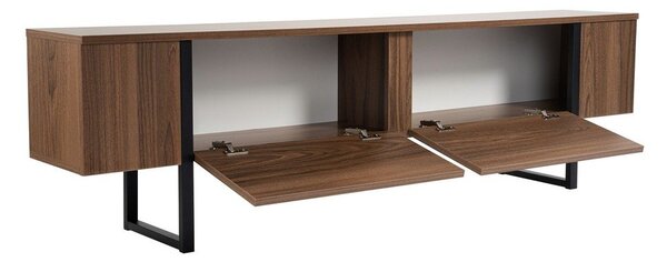 Маса за телевизор с орехов декор в тъмно естествен цвят 180x50x29,5 cm Serenity – Kalune Design