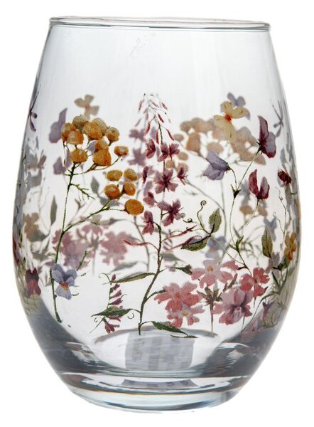 Стъклена чаша 420 ml Flowers – Dakls