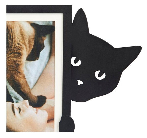 Черна метална стояща рамка 31x19,5 cm Hidden Cat – Balvi