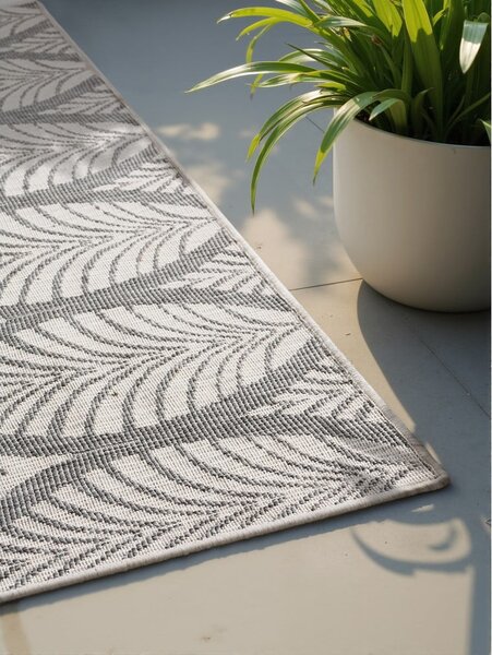 Килим за открито и закрито в цвят слонова кост и сиво 160x230 cm Duet Liora – NORTHRUGS