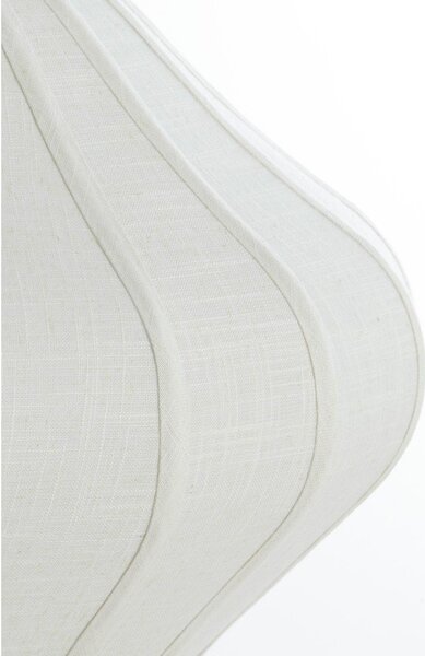 Кремаво висящо осветително тяло с текстилен абажур ø 10 cm Sukau – Light & Living