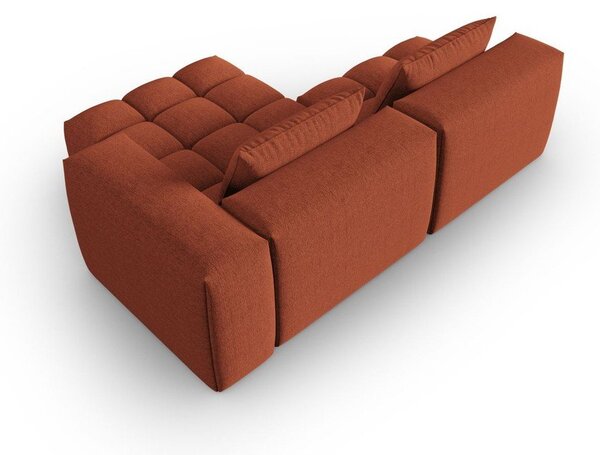 Теракотен ъглов диван (десен ъгъл/с лежанка) Verona – Cosmopolitan Design