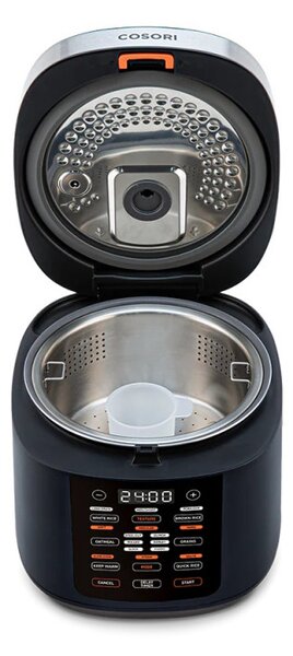 Мултикукър за бавно готвене Cosori CRC-R501-KEU, 970W, 5 л, 17 програми, Таймер, Отложен старт, Черен