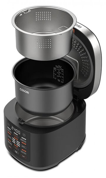Мултикукър за бавно готвене Cosori CRC-R501-KEU, 970W, 5 л, 17 програми, Таймер, Отложен старт, Черен